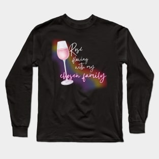 Rose Flowing With My Chosen Family Pride Long Sleeve T-Shirt